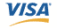 VISA logo with a yellow line underneath